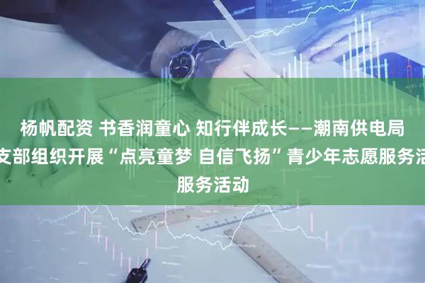 杨帆配资 书香润童心 知行伴成长——潮南供电局团支部组织开展“点亮童梦 自信飞扬”青少年志愿服务活动