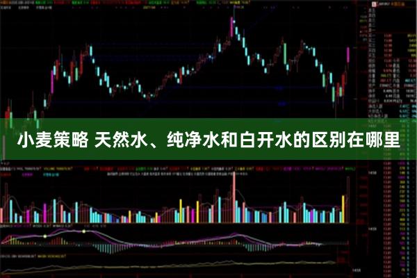 小麦策略 天然水、纯净水和白开水的区别在哪里